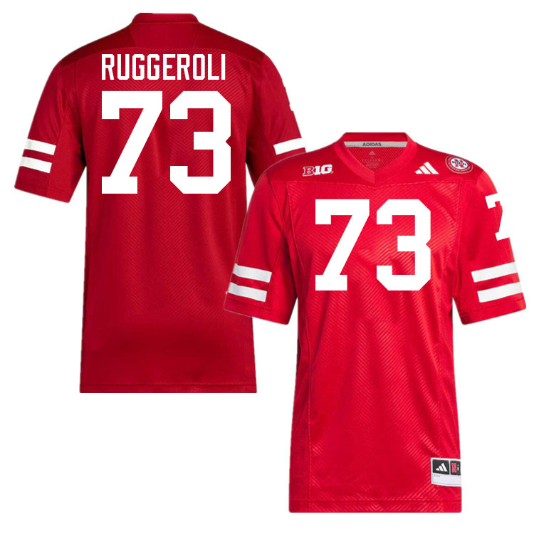 Men #73 Xander Ruggeroli Nebraska Cornhuskers College Football Jerseys Stitched Sale-Scarlet